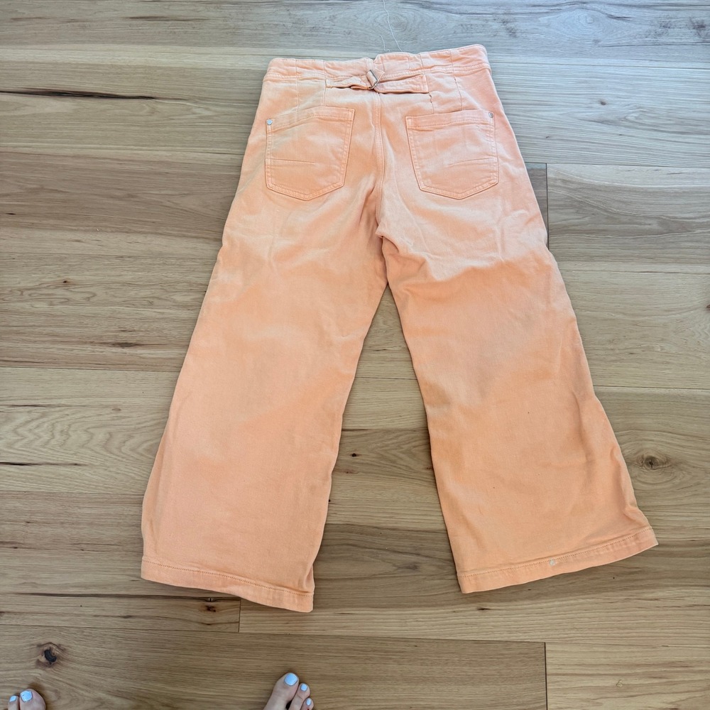 Pilcro Anthropologie Sailor Wide-Leg Pants/Jeans Peach SZ 29 Cottagecore - Picture 6 of 14